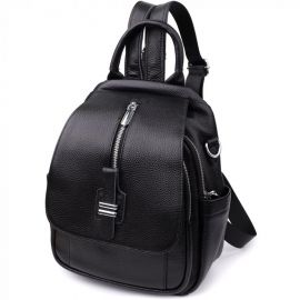 Придбати Женский рюкзак из натуральной кожи Vintage 23058 Черный, image , характеристики, відгуки