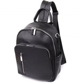 Придбати Женский рюкзак из натуральной кожи Vintage 23059 Черный, image , характеристики, відгуки