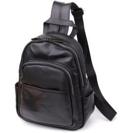 Придбати Женский рюкзак из натуральной кожи Vintage 23062 Черный, image , характеристики, відгуки