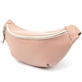 Придбати Практична шкіряна жіноча поясна сумка GRANDE PELLE 11359 Рожевий, image , характеристики, відгуки