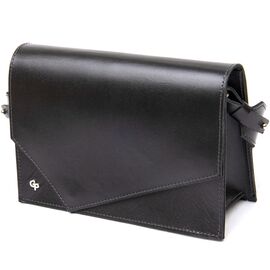 Женская стильная сумка из натуральной кожи GRANDE PELLE 11434 Черный, фото 
