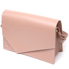 Женская сумка из натуральной кожи GRANDE PELLE 11435 Розовый, фото 