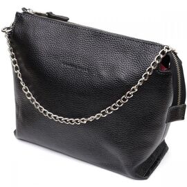 Придбати Якісна жіноча сумка з натуральної шкіри GRANDE PELLE 11655 Чорна, image , характеристики, відгуки