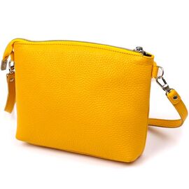 Придбати Жіноча сумка крос-боді з натуральної шкіри Shvigel 16344 Жовтий, image , характеристики, відгуки