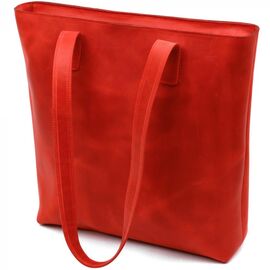 Придбати Вінтажна яскрава шкіряна сумка Shvigel 16348 Червоний, image , характеристики, відгуки