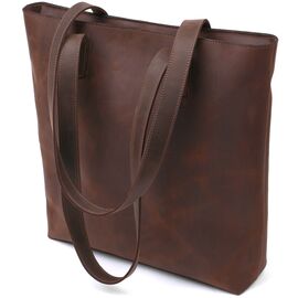 Винтажная женская сумка-шоппер Shvigel 16349 Коричневый, фото 