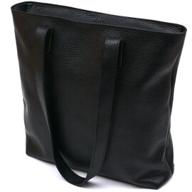 Придбати - Шкіряна універсальна жіноча сумка Shvigel 16354 Чорний, image , характеристики, відгуки