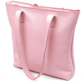 Придбати - Містка шкіряна жіноча сумка-шоппер Shvigel 16356 Рожевий, image , характеристики, відгуки