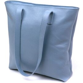 Купить - Современная женская сумка-шоппер Shvigel 16361 Голубой, фото , характеристики, отзывы