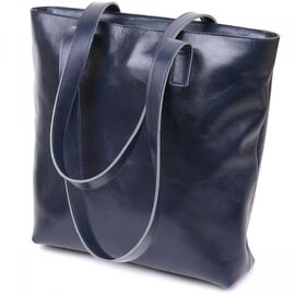 Купить Вместительная женская сумка-шоппер Shvigel 16369 Синий, фото , характеристики, отзывы