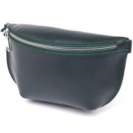 Купить - Кожаная женская сумка на пояс Shvigel 16390 Зеленый, фото , характеристики, отзывы