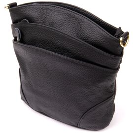 Женская компактная сумка из кожи 20415 Vintage Черная, фото 