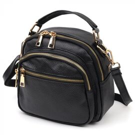 Придбати Стильна жіноча сумка Vintage 20688 Чорний, image , характеристики, відгуки