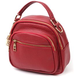 Купить - Стильная женская сумка Vintage 20689 Красная, фото , характеристики, отзывы