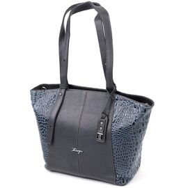 Придбати Ділова жіноча сумка KARYA 20833 шкіряна Сірий, image , характеристики, відгуки