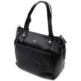 Придбати Сумка жіноча сумка з ручками KARYA 20860 шкіряна Чорний, image , характеристики, відгуки