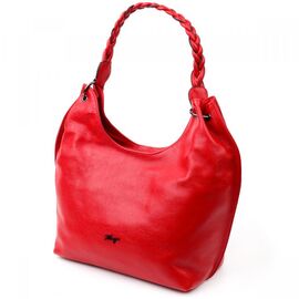 Придбати Яскрава сумка жіноча KARYA 20866 шкіряна Червоний, image , характеристики, відгуки