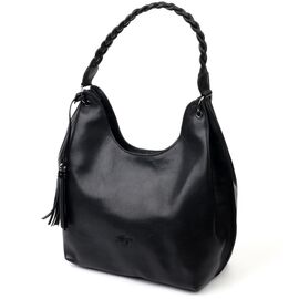 Придбати Шкіряна жіноча сумка KARYA 20867 Чорний, image , характеристики, відгуки