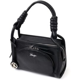 Придбати Маленька шкіряна сумка жіноча KARYA 20935 шкіряна Чорний, image , характеристики, відгуки