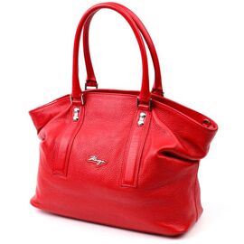 Придбати Красива яскрава сумка жіноча KARYA 20937 шкіряна Червоний, image , характеристики, відгуки