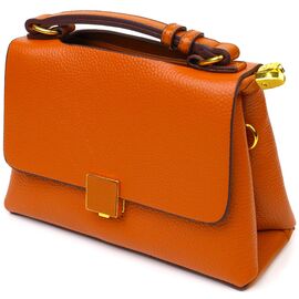 Купить - Элегантная женская сумка из натуральной кожи 22073 Vintage Рыжая, фото , характеристики, отзывы