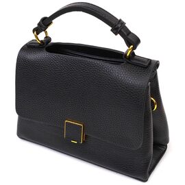Купить Женская стильная сумка из натуральной кожи 22074 Vintage Черная, фото , характеристики, отзывы
