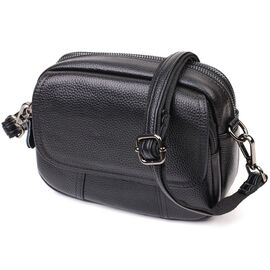 Купить - Каркасная женская сумка из натуральной кожи 22083 Vintage Черная, фото , характеристики, отзывы