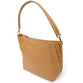 Придбати - Женская деловая сумка из натуральной кожи 22110 Vintage Песочная, image , характеристики, відгуки