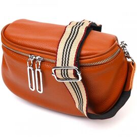 Придбати Стильна жіноча сумка через плече з натуральної шкіри 22112 Vintage Руда, image , характеристики, відгуки