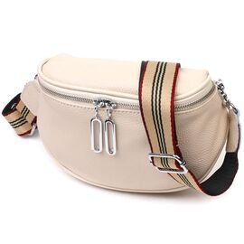 Придбати - Современная женская сумка через плечо из натуральной кожи 22115 Vintage Белая, image , характеристики, відгуки