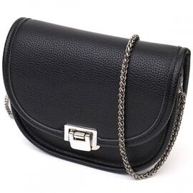 Купить Вечерняя стильная сумка на цепочке из натуральной кожи 22118 Vintage Черная, фото , характеристики, отзывы
