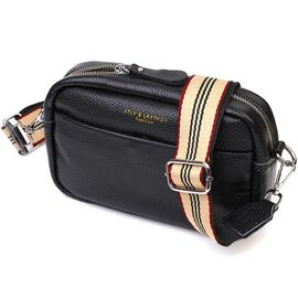 Купить - Отменная женская сумка на плечо из натуральной кожи 22123 Vintage Черная, фото , характеристики, отзывы