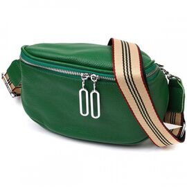 Придбати Модна жіноча сумка через плече з натуральної шкіри 22124 Vintage Зелена, image , характеристики, відгуки
