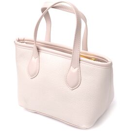 Купити Компактная женская сумка из натуральной кожи Vintage 22284 Белый, image , характеристики, відгуки
