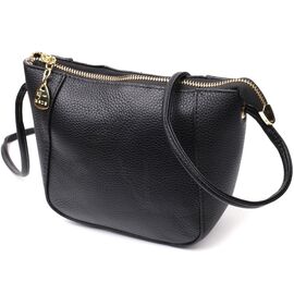Придбати - Маленькая сумка через плечо из натуральной кожи Vintage 22298 Черный, image , характеристики, відгуки