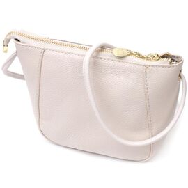 Придбати - Женская маленькая сумка через плечо из натуральной кожи Vintage 22299 Белая, image , характеристики, відгуки