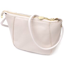 Купить - Женская маленькая сумка через плечо из натуральной кожи Vintage 22299 Белая, фото , характеристики, отзывы