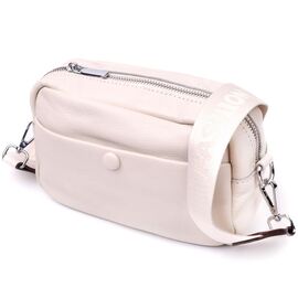 Придбати Якісна сумка для жінок з натуральної м'якої шкіри Vintage 22438 Біла, image , характеристики, відгуки