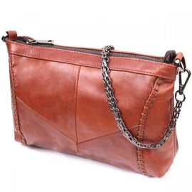 Придбати Жіноча шкіряна сумка середнього розміру на одне відділення Vintage 22566 Світло-коричневий, image , характеристики, відгуки