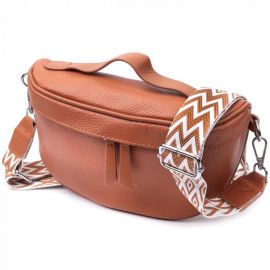 Купить Стильная женская сумка через плечо в классическом цвете из натуральной кожи Vintage 22658 Рыжая, фото , характеристики, отзывы