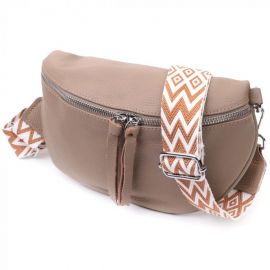 Купить Кожаная женская сумка через плечо с мини кошельком Vintage 22663 Бежевая, фото , характеристики, отзывы