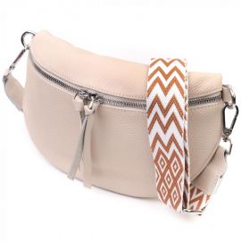 Купить Кожаная сумка для женщин через плечо с мини кошельком Vintage 22664 Белая, фото , характеристики, отзывы