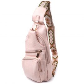 Купить Женская слинг сумка через плечо из экокожи Vintage 22750 Розовый, фото , характеристики, отзывы