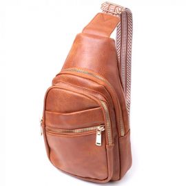 Купить Практичная женская сумка с одной лямкой через плечо из экокожи Vintage 22758 Рыжий, фото , характеристики, отзывы