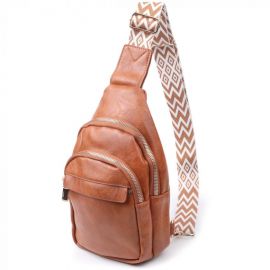 Купить Небольшая женская сумка с одной лямкой через плечо из гладкой экокожи Vintage 22767 Рыжий, фото , характеристики, отзывы