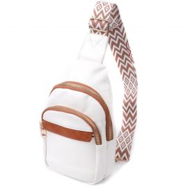 Купить Женская сумка с одной лямкой через плечо из гладкой экокожи Vintage 22768 Белый, фото , характеристики, отзывы