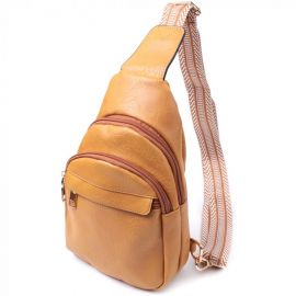 Купить Яркая женская сумка через плечо с отверстием для наушников из экокожи Vintage 22788 Желтый, фото , характеристики, отзывы