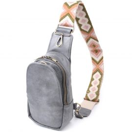 Купить Модная сумка через плечо в модном цвете из экокожи Vintage 22792 Серый, фото , характеристики, отзывы