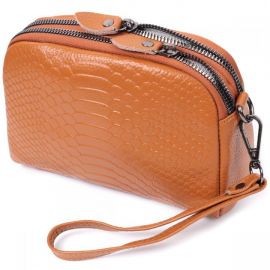 Купить Небольшая сумка для женщин на два отделения из натуральной кожи Vintage 22800 Рыжий, фото , характеристики, отзывы