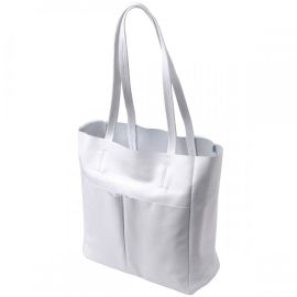 Купить Практичная сумка-шоппер из натуральной кожи Shvigel 22844 Белая, фото , характеристики, отзывы